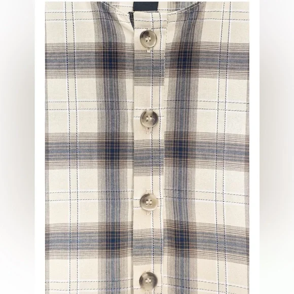 ZARA COLLECTION PLAID SHIRT DRESS - Picture 6 of 10
